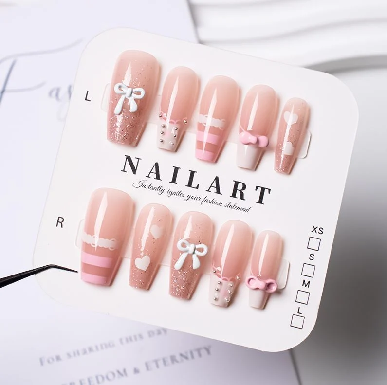 Press-On Leopardenmuster Nagelspitzen
