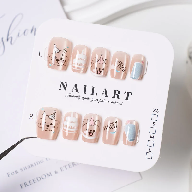 Press-On Leopardenmuster Nagelspitzen