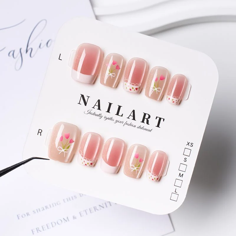 Press-On Leopardenmuster Nagelspitzen