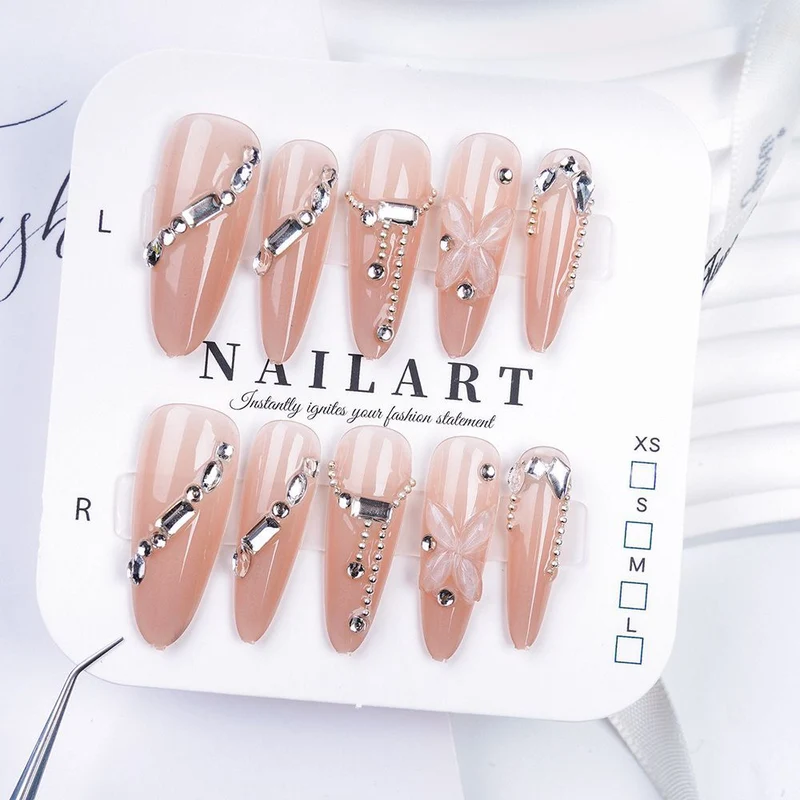 Press-On Leopardenmuster Nagelspitzen