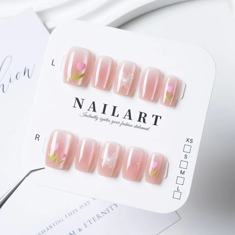 Press-On Leopardenmuster Nagelspitzen
