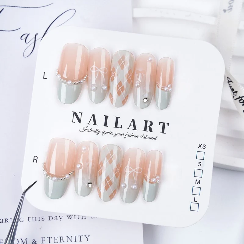 Press-On Leopardenmuster Nagelspitzen