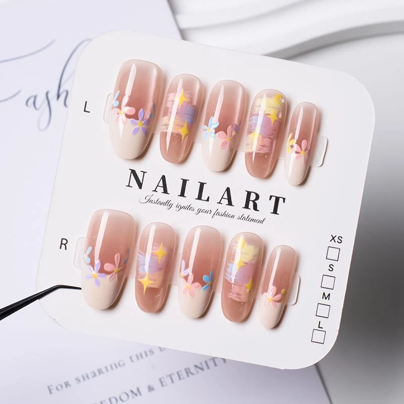 Press-On Leopardenmuster Nagelspitzen