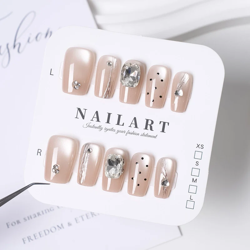 Press-On Leopardenmuster Nagelspitzen