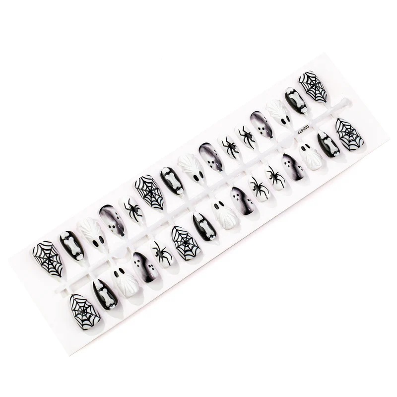 Gothic Halloween-Themen Press-On Nagelkunst Set