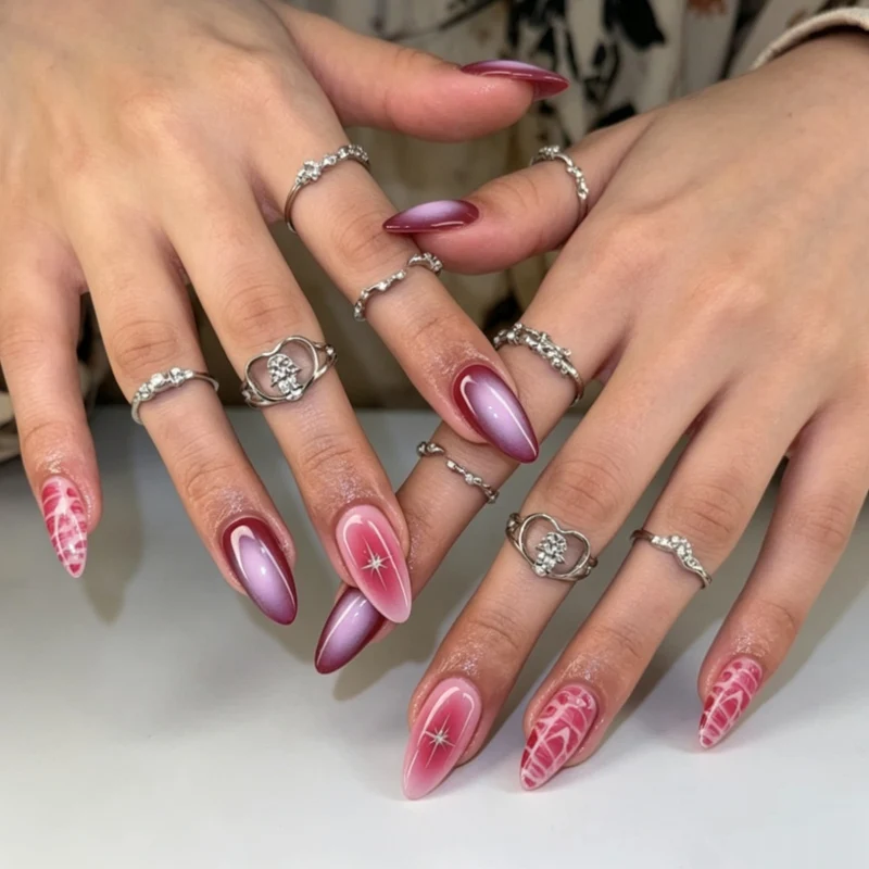 Premium Farbverlauf Nagelveredelungen