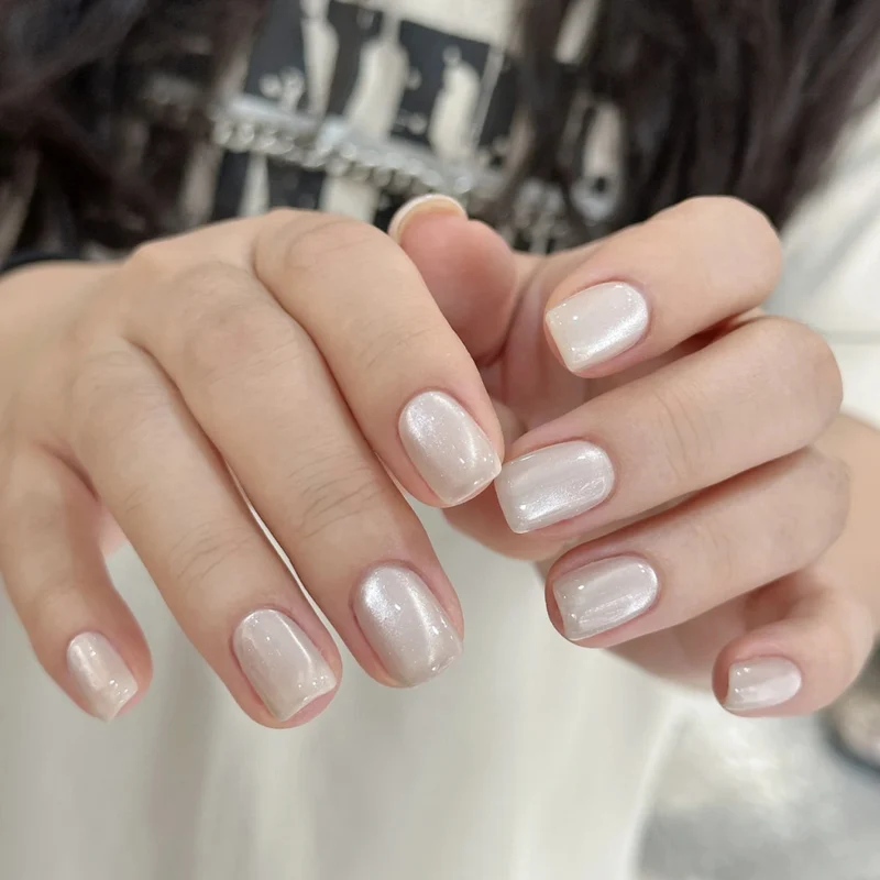 Premium Glänzende Quadratische Press-On-Nagelerweiterungen