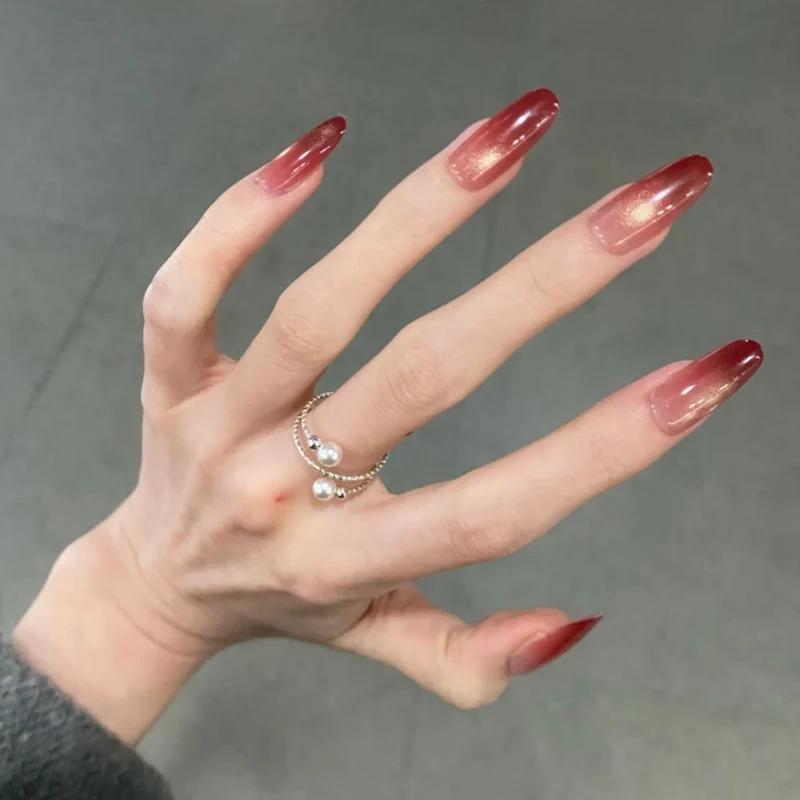 Ombre Stiletto Nagelverstärkungen