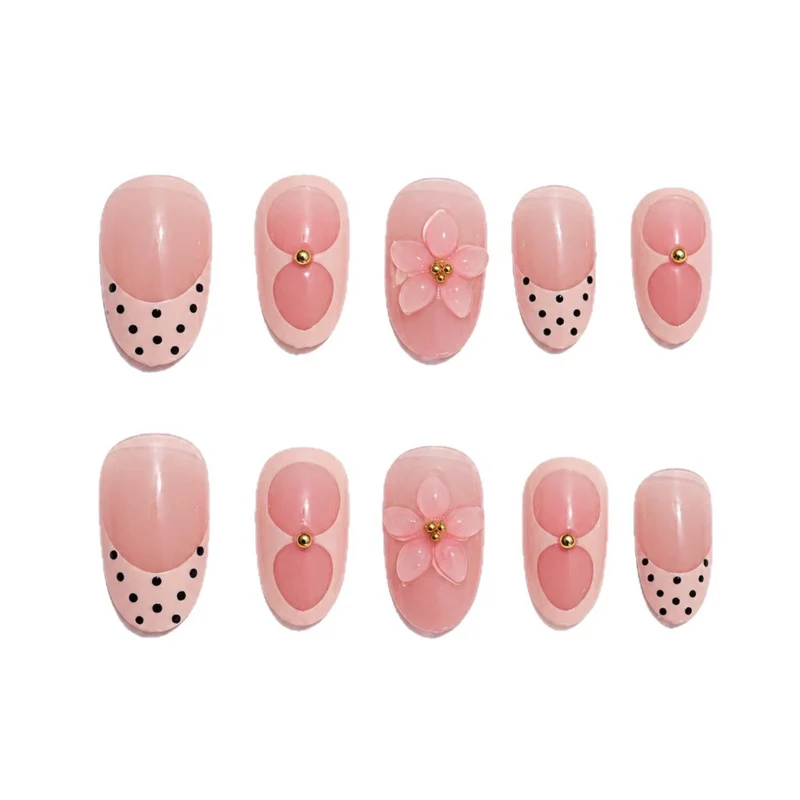 Dekorative Blumen-Gel-Nagelspitzen