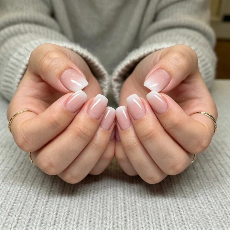 Französische Tip Acryl Nagel Set