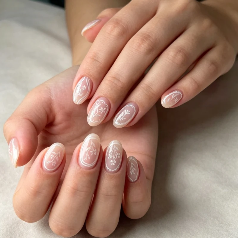 Florales Nagelkunst Design Kit