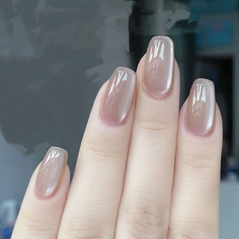 Natürliche glänzende Gel-Nagelerweiterungen