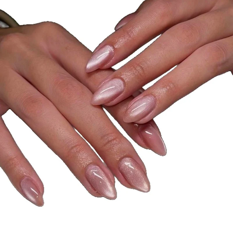 Elegante Glänzende Mandel-Förmige Nagelvergrößerungen