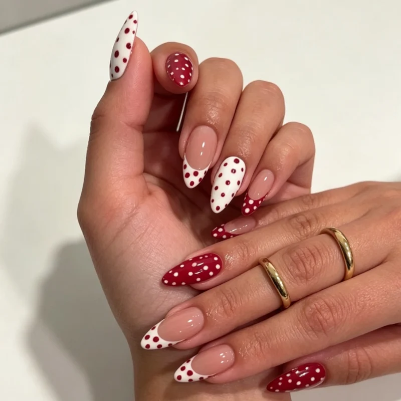 Floral Design Stiletto Press-On Nägel