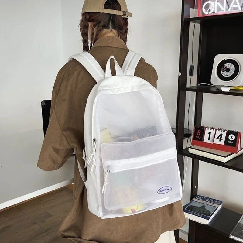 Transparenter Mesh-Rucksack Karnz