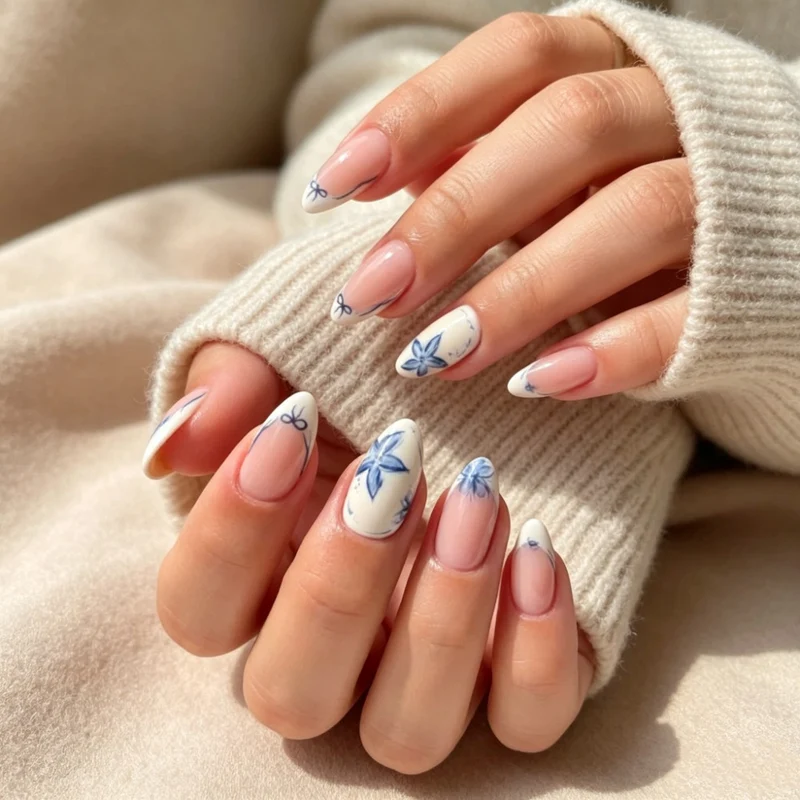 Blumen Decorative Gel Nagelverlängerungen
