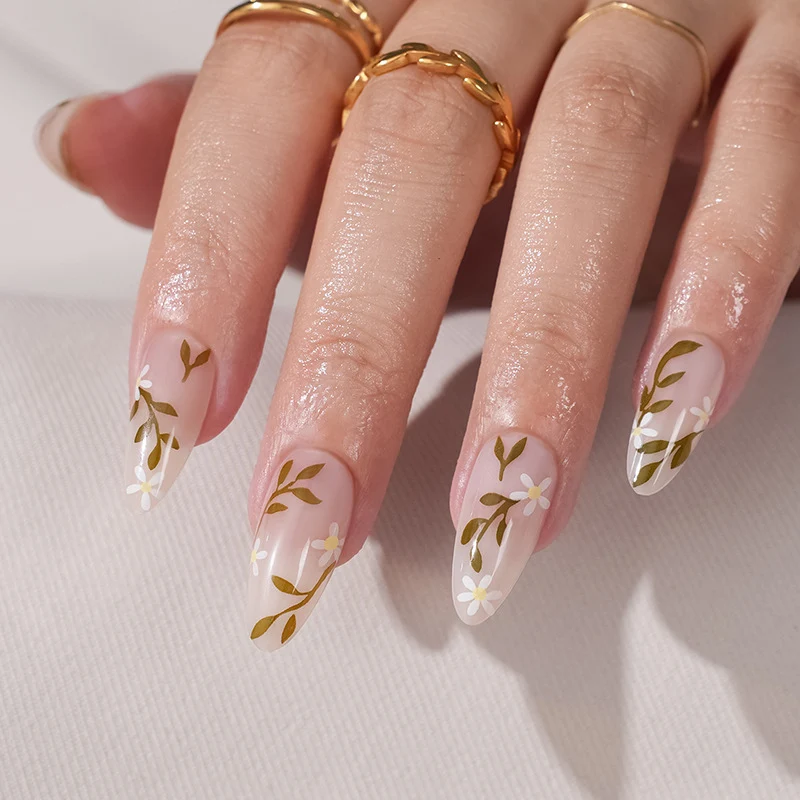 Floral Art Presse-On Nagel Set