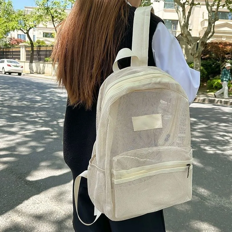 Stylische Mesh-Rucksack Karnz