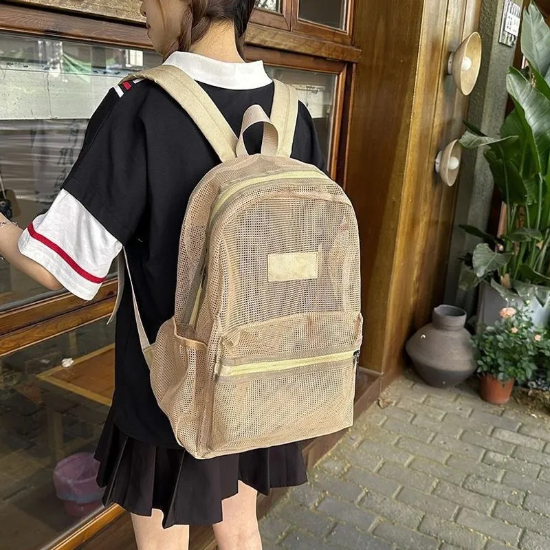 Stylische Mesh-Rucksack Karnz