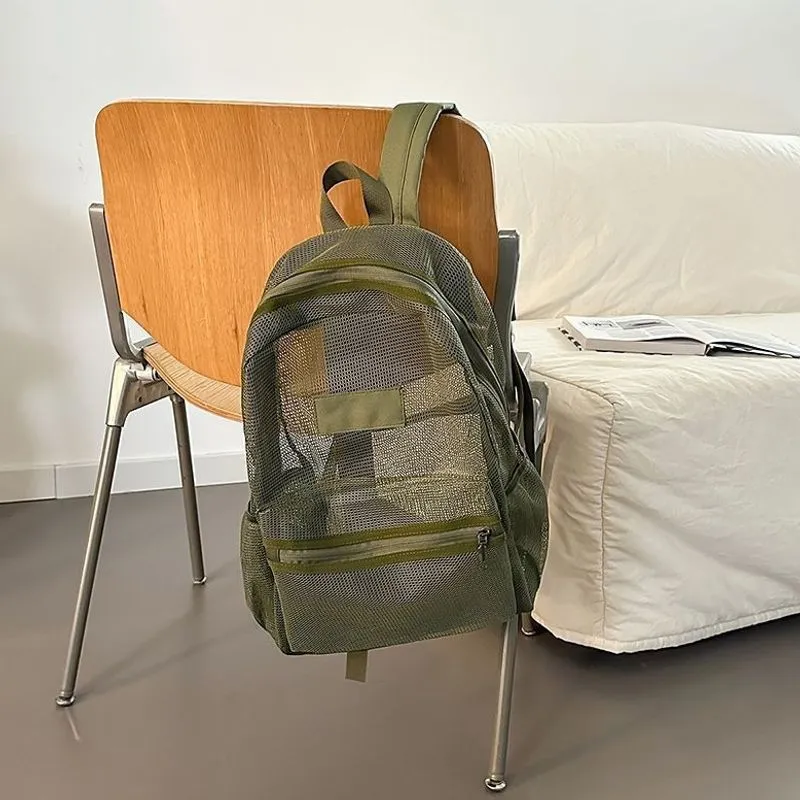 Stylische Mesh-Rucksack Karnz