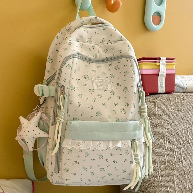 Stylische Blumenmuster-Rucksack Karnz