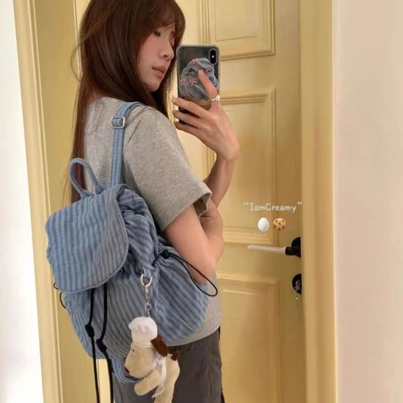 Gestreifter Casual Mini Rucksack Karnz