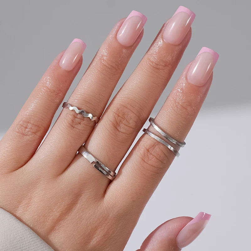 Minimalist Stapelbares Ring-Set