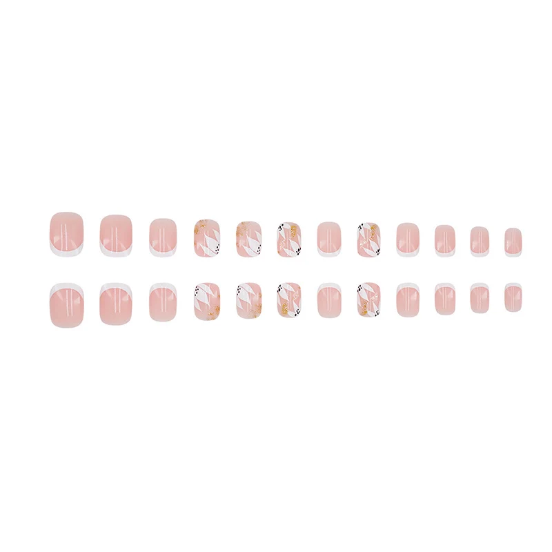 Elegante französische Tip dekorative Nagelkunst