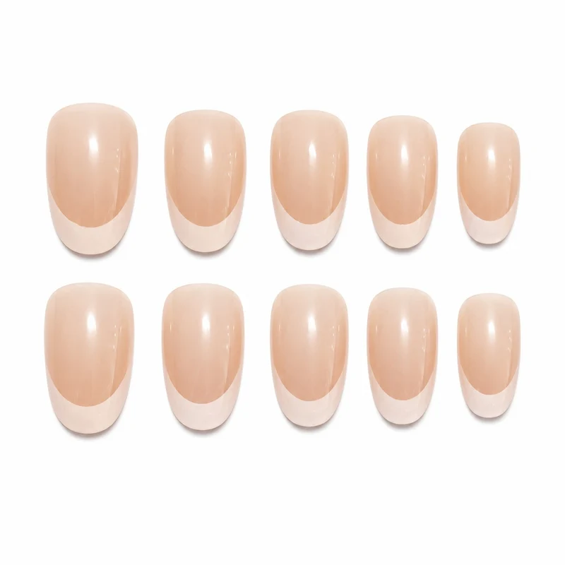 Elegante französische Spitze Acryl-Nagelverlängerungen