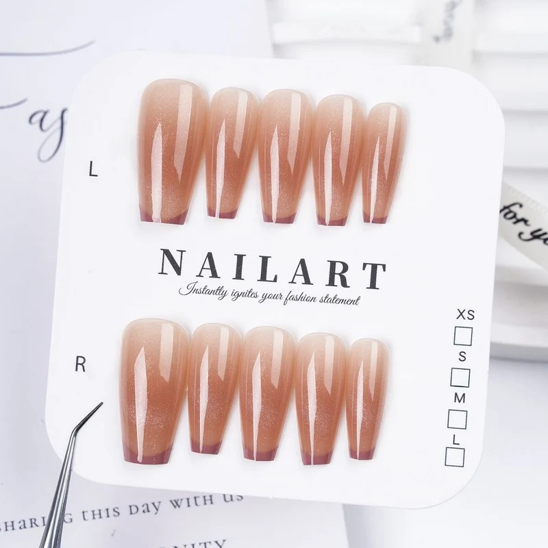 Schmetterling-inspirierte Stiletto Press-On Nägel