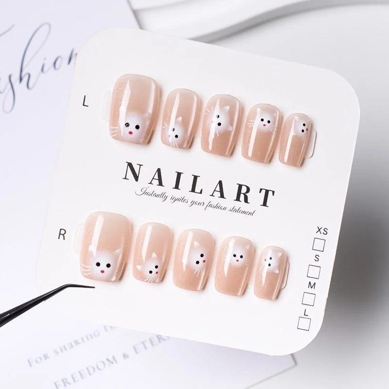 Schmetterling-inspirierte Stiletto Press-On Nägel