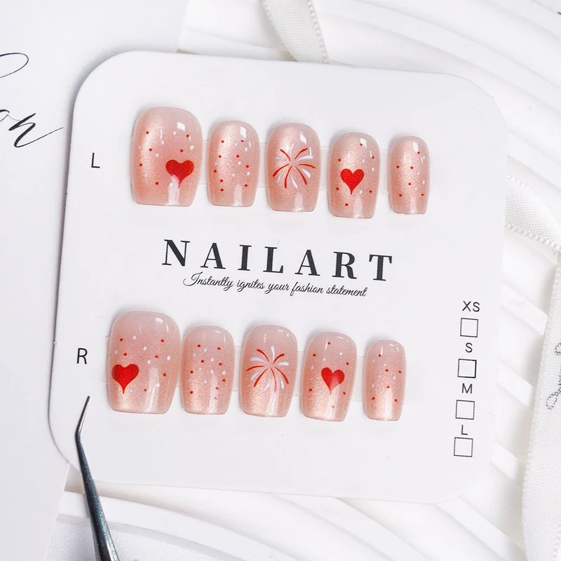 Schmetterling-inspirierte Stiletto Press-On Nägel