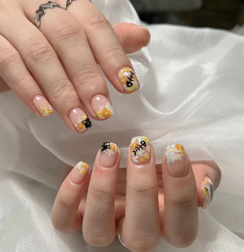 Künstlerische Stiletto-Nagelverlängerungen