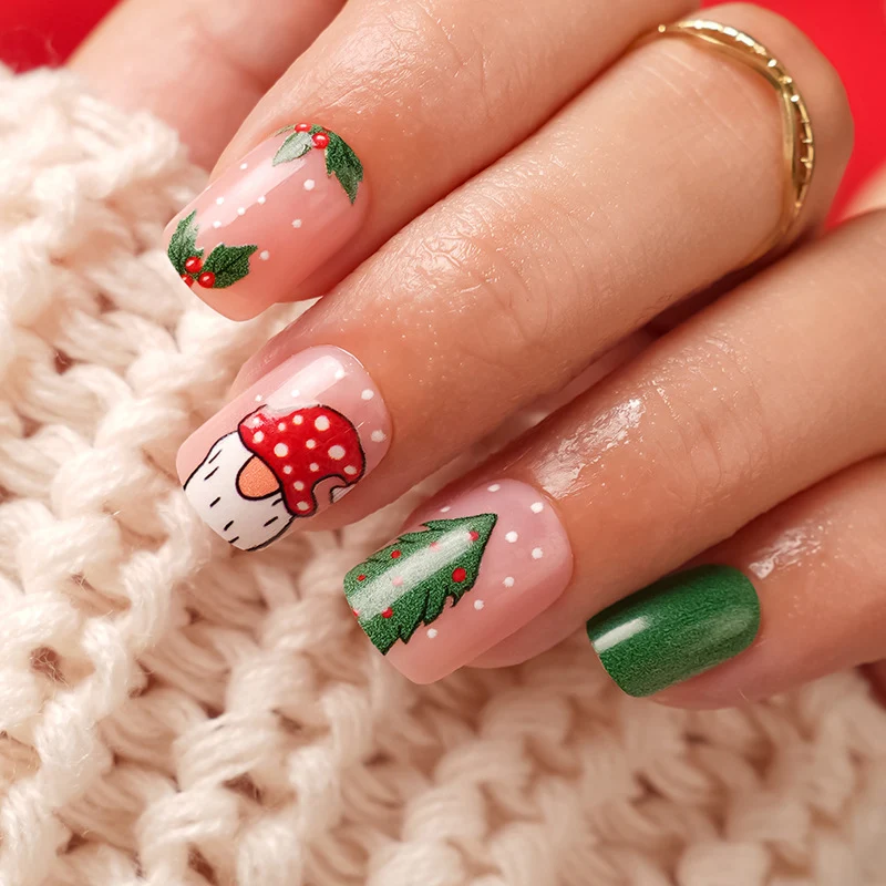 Festliche Feiertags-Nagelkunst