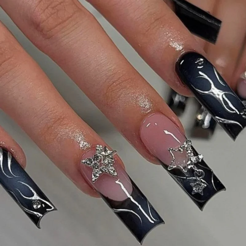 Designer Stern-Besetztes Nagelset