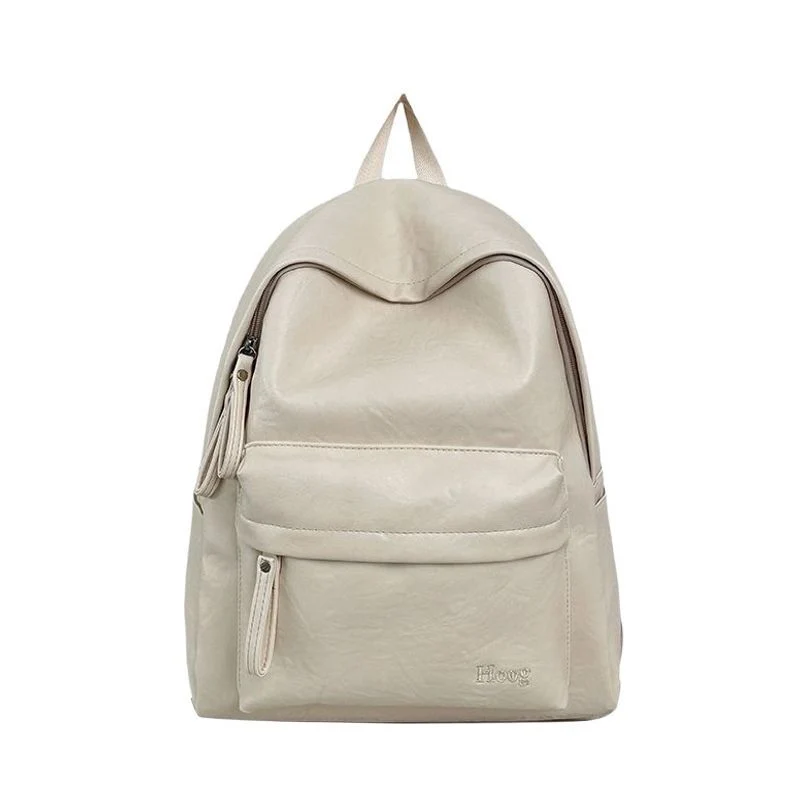 Lässiger Leder Rucksack Karnz