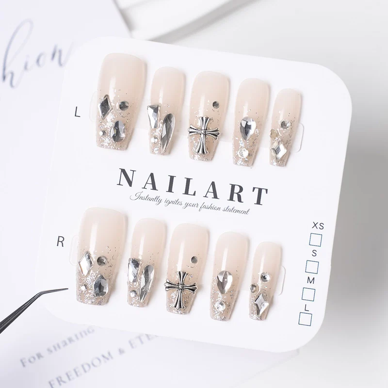Dekorative Press-On Nagelset