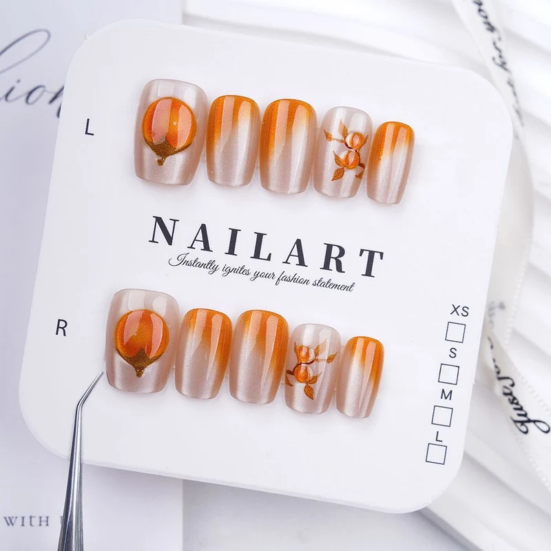 Dekorative Press-On Nagelset