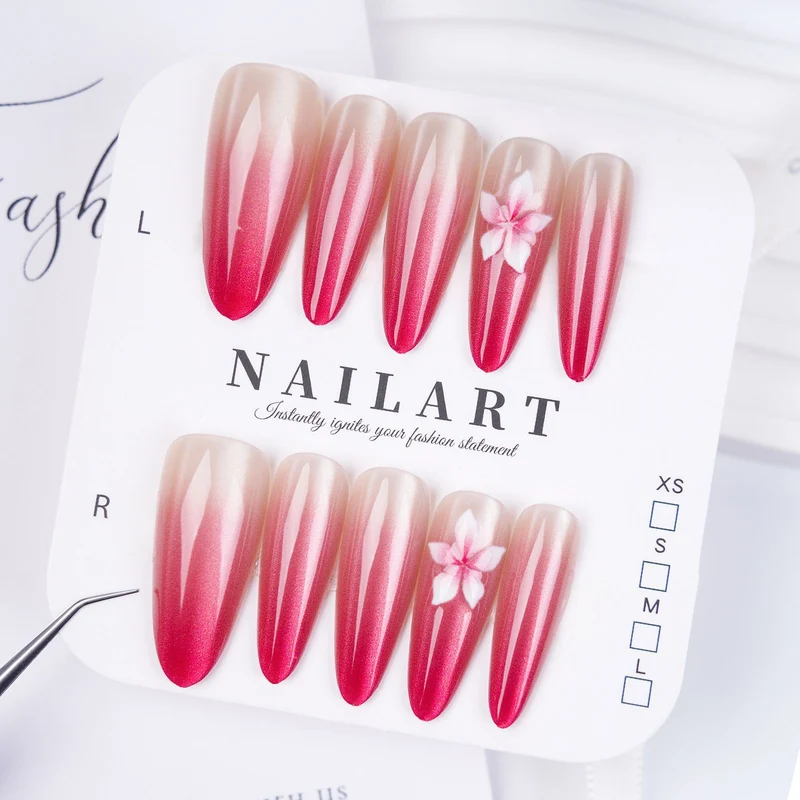 Dekorative Press-On Nagelset