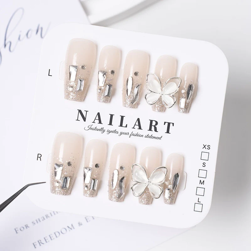 Dekorative Press-On Nagelset