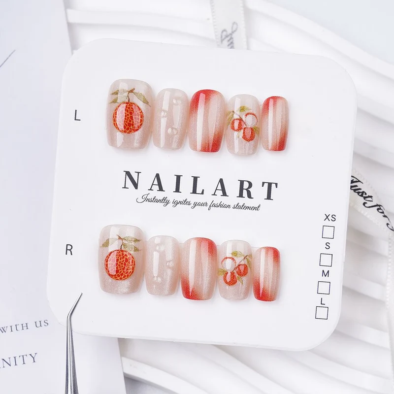 Dekorative Press-On Nagelset