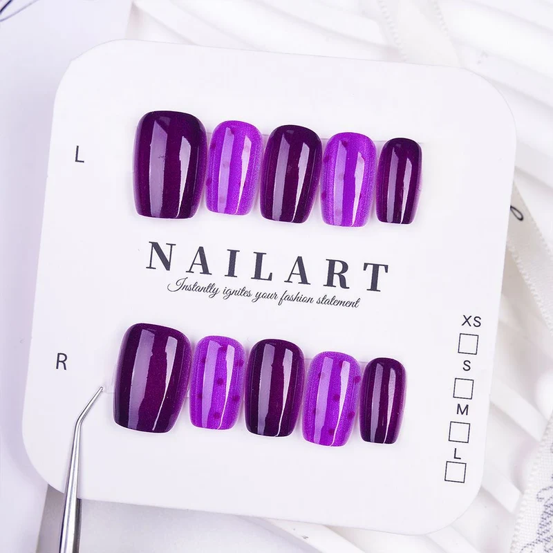 Dekorative Press-On Nagelset