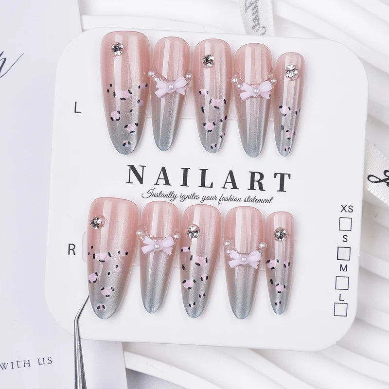 Dekorative Press-On Nagelset