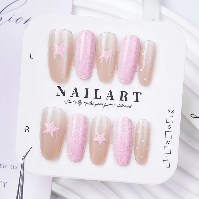 Dekorative Press-On Nagelset