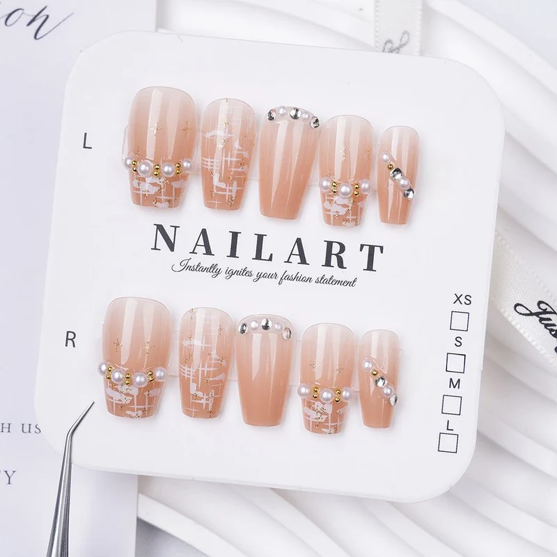 Dekorative Press-On Nagelset