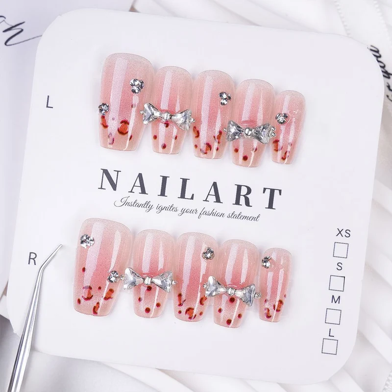 Dekorative Press-On Nagelset