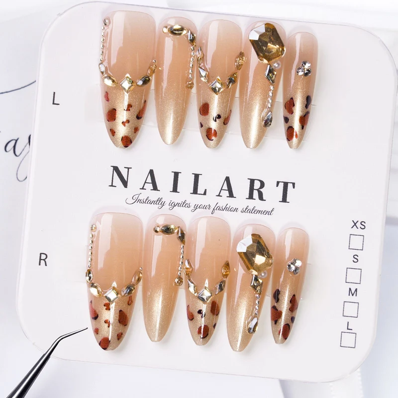Dekorative Press-On Nagelset