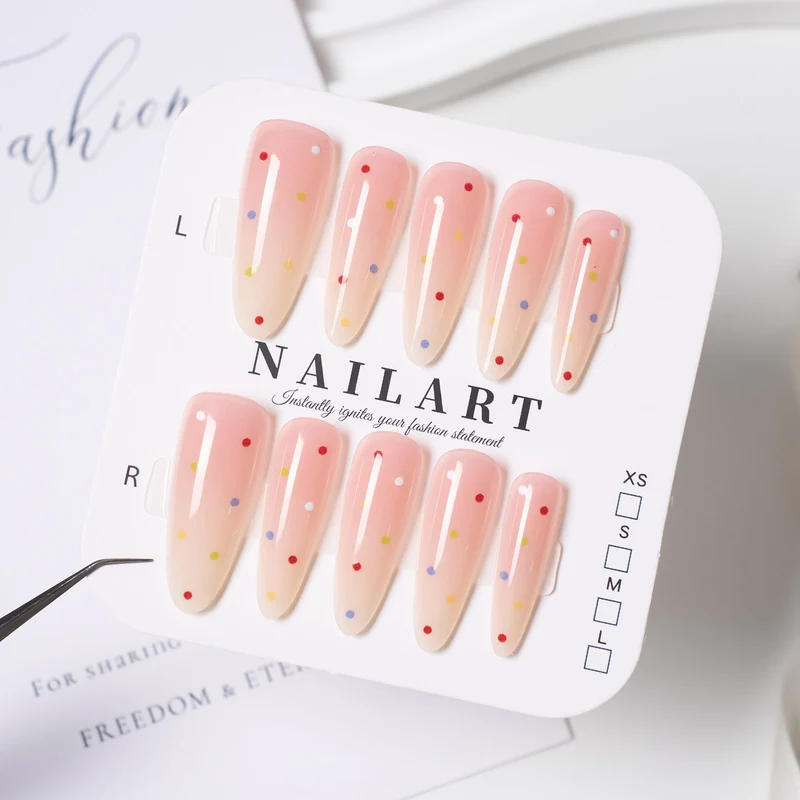 Dekorative Press-On Nagelset
