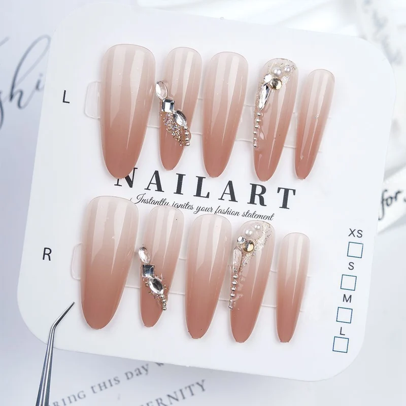 Dekorative Press-On Nagelset