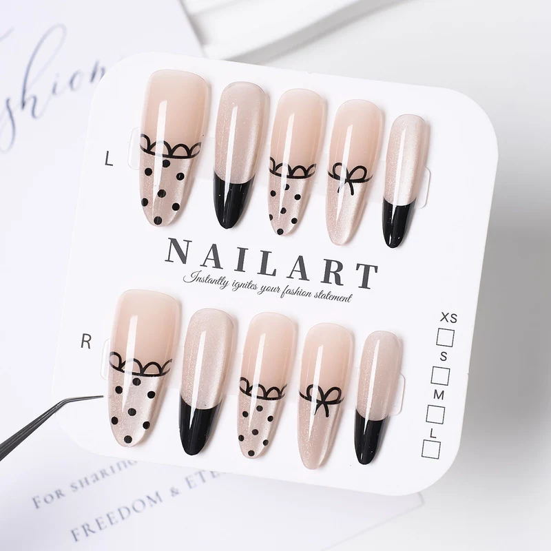 Dekorative Press-On Nagelset